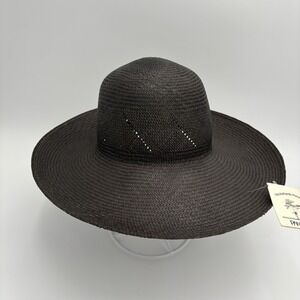 Pantropic Women's Panama Wide Brimmed‎ Hat NWT Brown